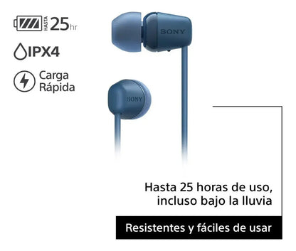 Auriculares Inalámbricos In Ear Sony Wi-c100 - Azul