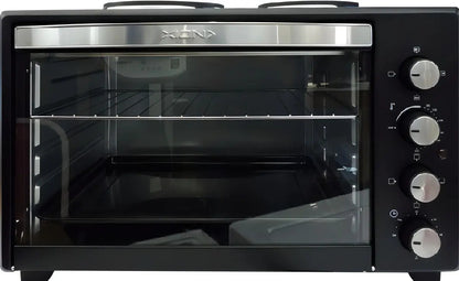 Horno Eléctrico Xion 53 Lts Con 2 Discos Xi-he53 - Negro