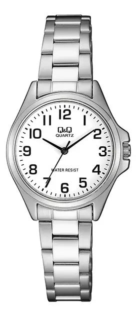 Reloj Q&q Metal Dama 30mm Qa07j204y - Plateado