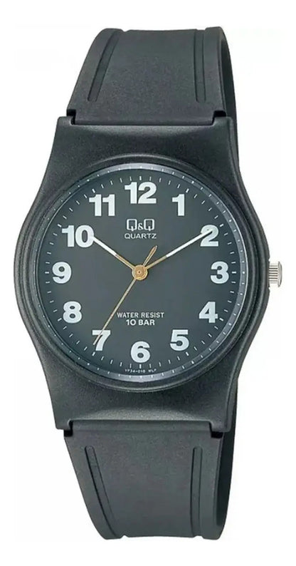Reloj Q&q Silicona Hombre 33mm Vp34j010y - Negro