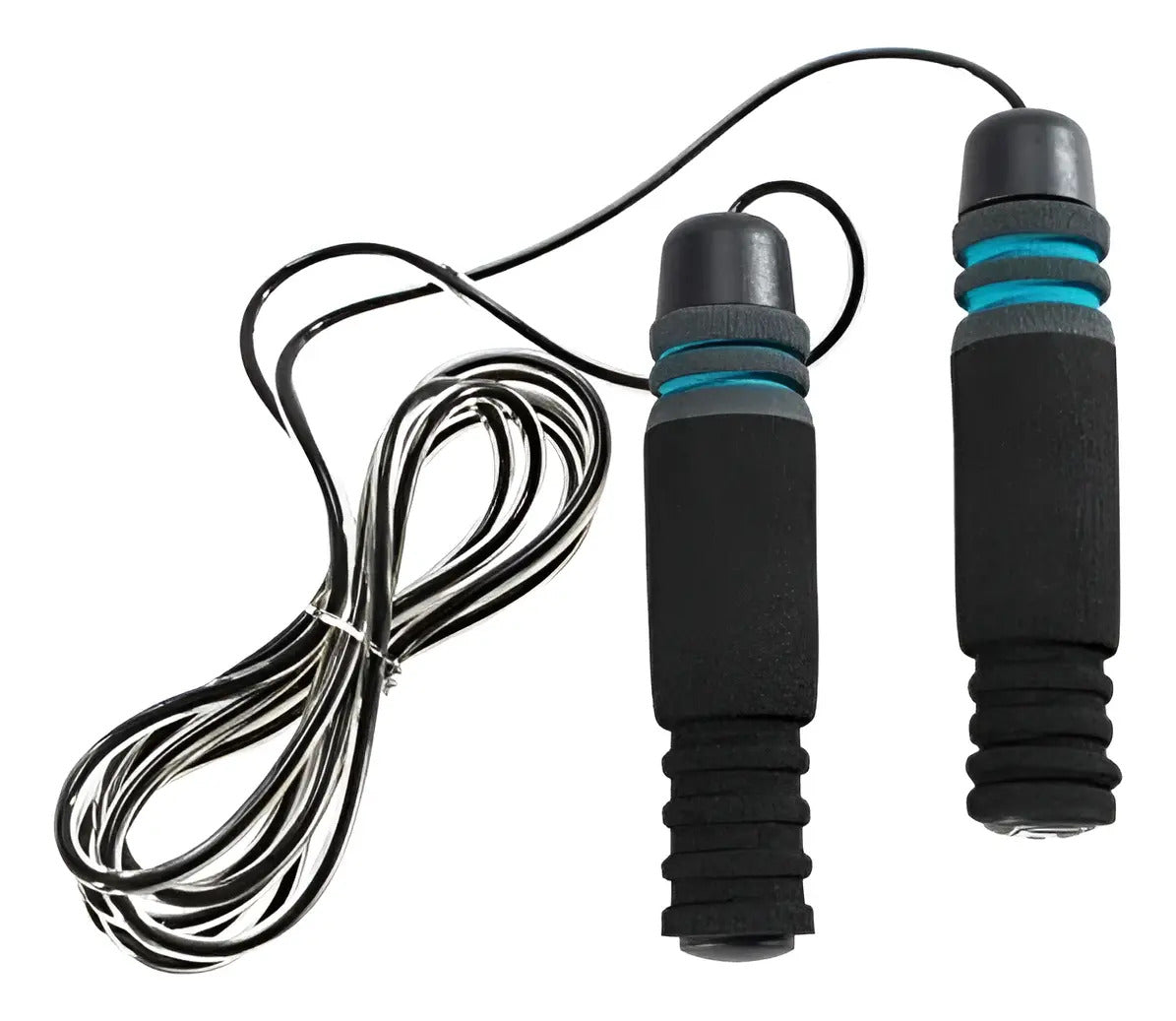 Cuerda De Saltar Crossfit Gym Boxeo Liveup - Negro