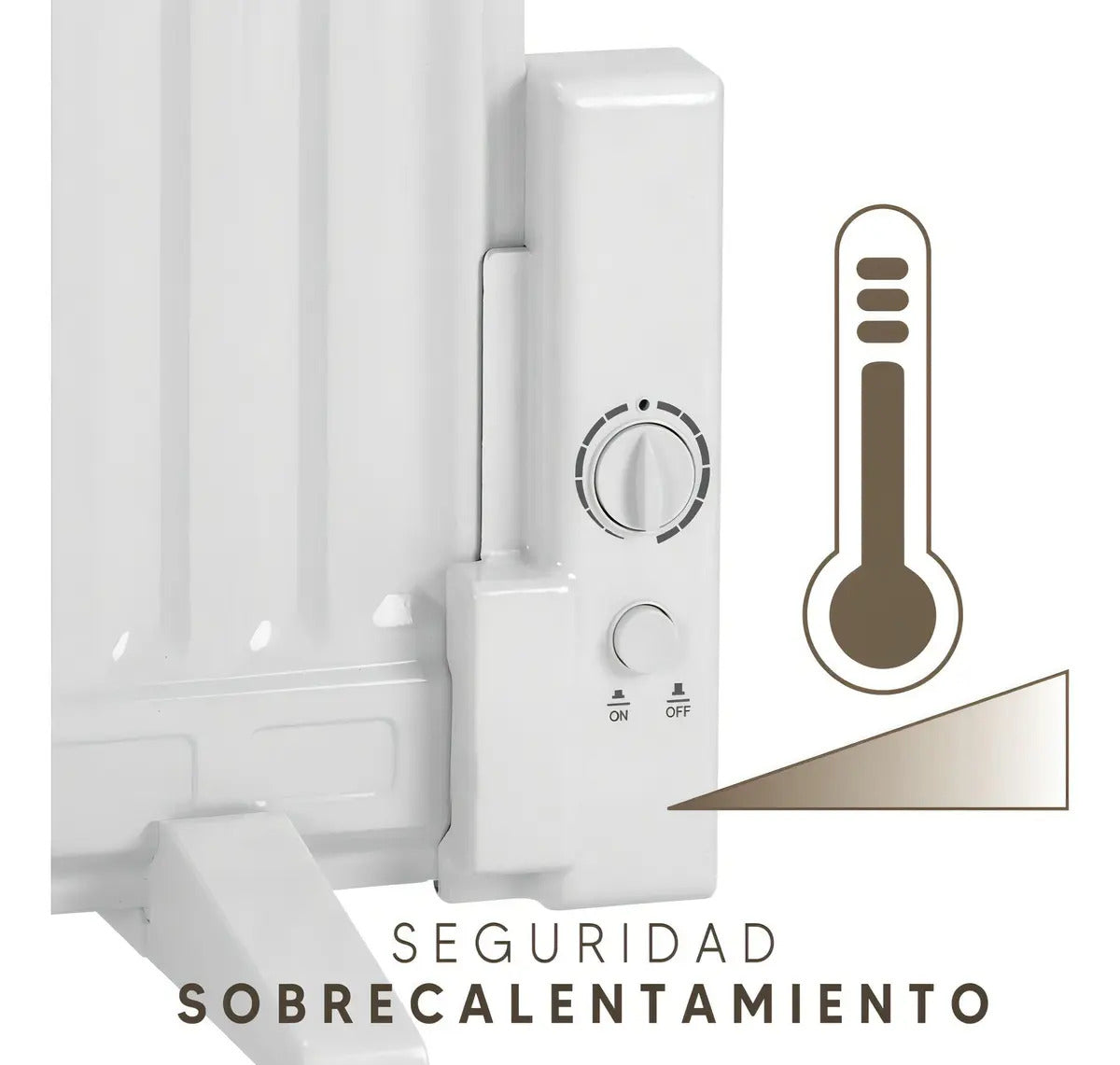 Radiador De Aceite Plano Futura Fut-rap80 - Blanco