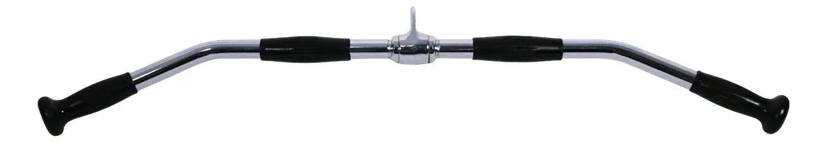 Barra Dorsales Para Polea Cromada Con Mov 92cm Rhino - Negro