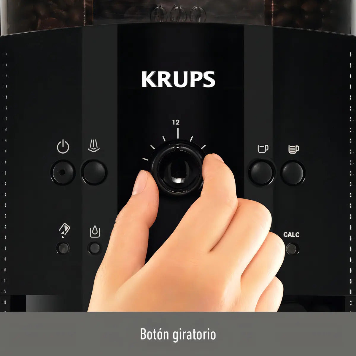 Cafetera Expreso Krups Espumador Y Molinillo - Negro