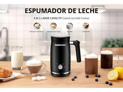 Espumador De Leche Daewoo Mf1322 300ml - Negro