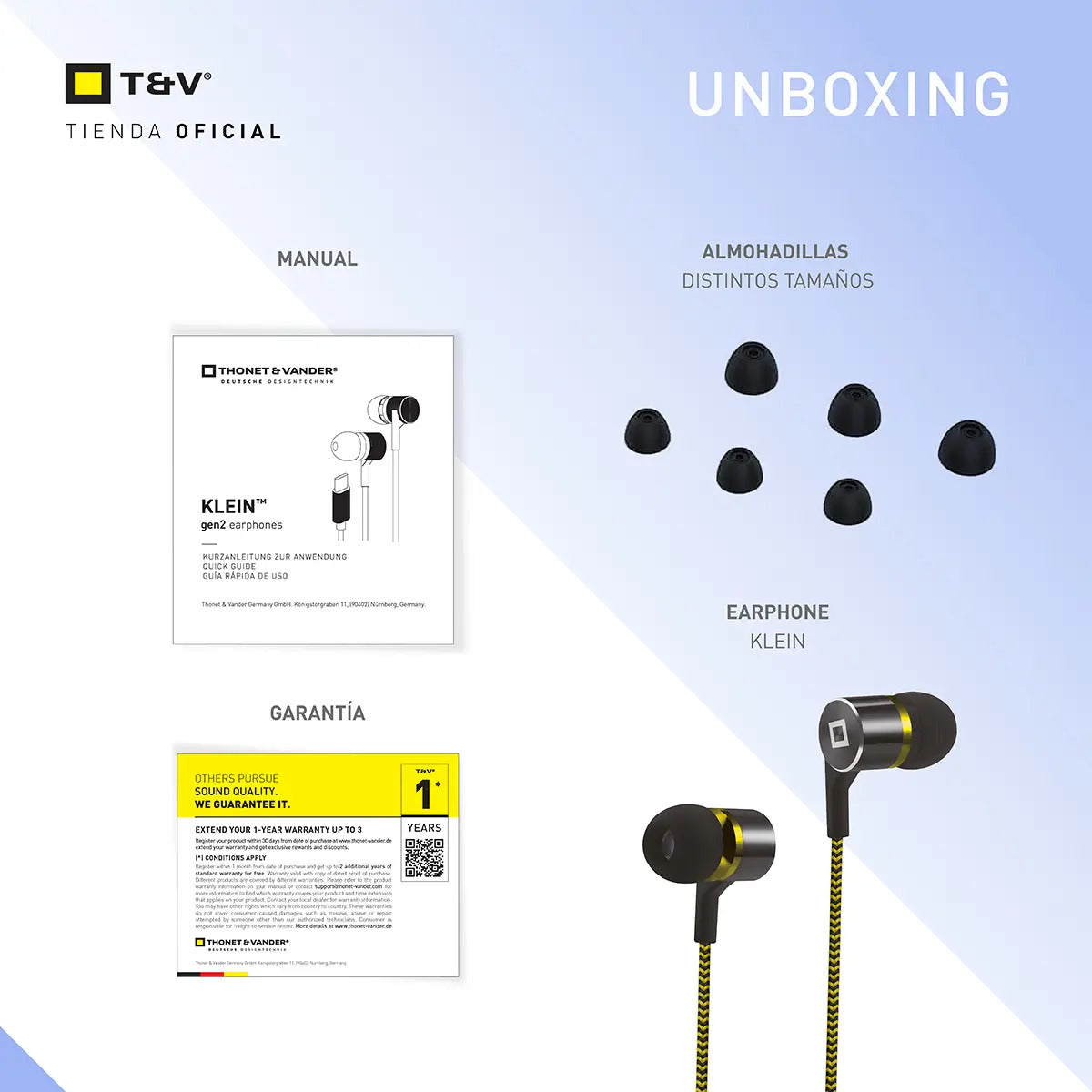 Auriculares Manos Libres Tonet & Vander Klein - Negro