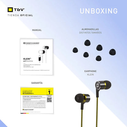 Auriculares Manos Libres Tonet & Vander Klein - Negro