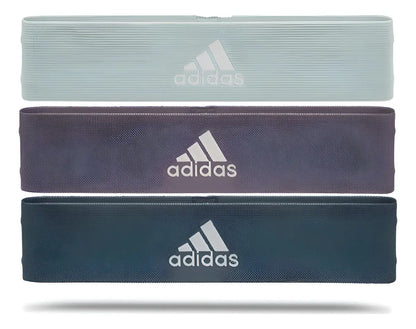 Set Bandas Elásticas 3 Resistencias adidas - Azul Petróleo