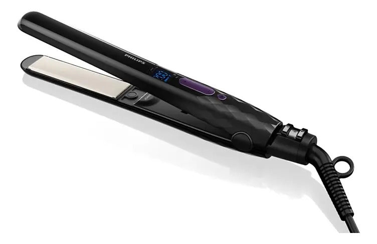 Planchita De Pelo Philips Hp8344 Ajuste Digital - Negro