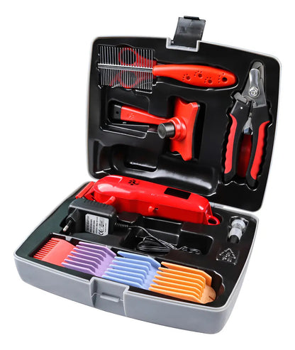 Kit De Corte Para Mascotas Xion Inalámbrico Xi-hairpetkit Qo Rojo