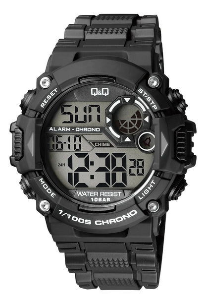 Reloj Digital Q&q Silicona Hombre 50mm M146j001y - Negro