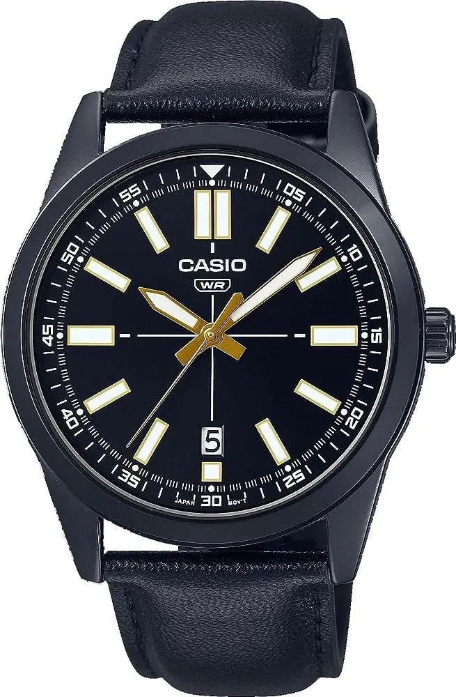 Reloj Casio Cuero Mtp-vd02bl-1eudf - Negro