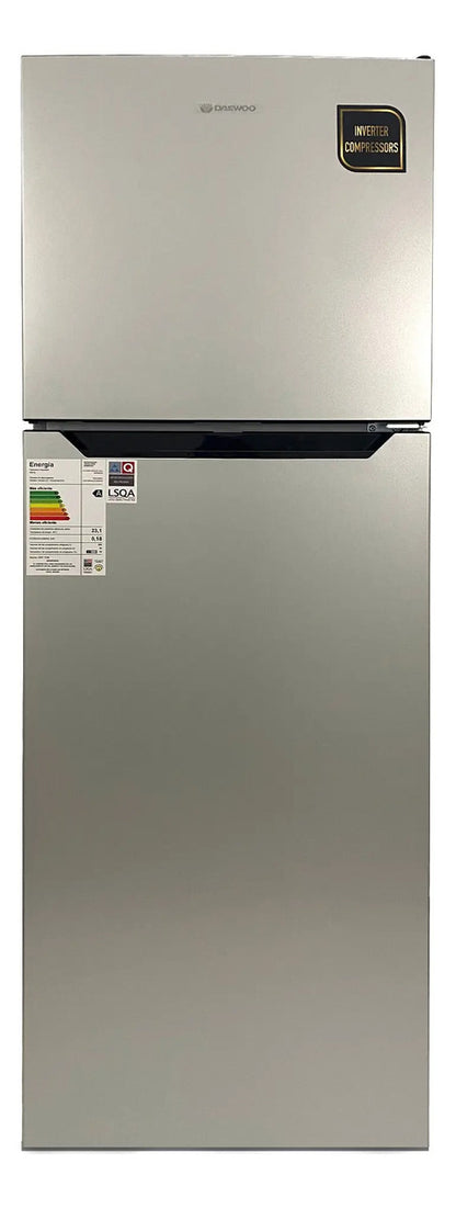 Heladera Daewoo 298 Lt Frío Seco Inverter Dart338ns Gris
