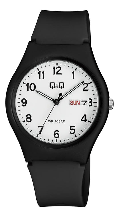 Reloj Q&q Silicona Hombre 38mm A212j003y - Negro