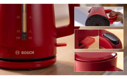 Hervidor De Agua Bosch 1,7 Lts Mymoment Twk - Rojo