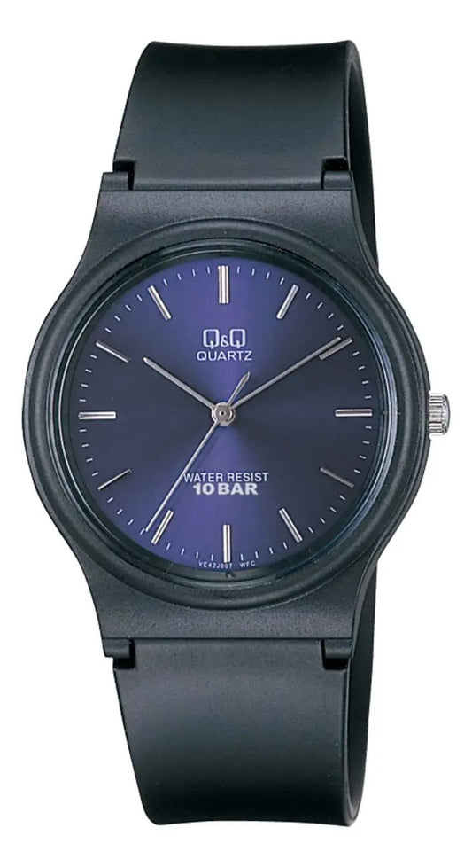 Reloj Q&q Silicona Hombre 34mm Vp46j007y - Negro