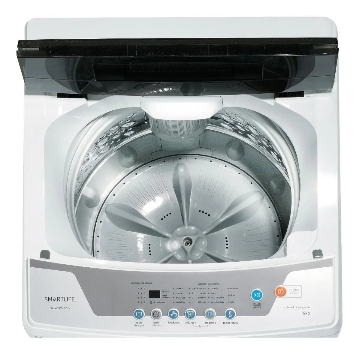 Lavarropas Smartlife 6kg Carga Superior Sl-wmtl60m Blanco