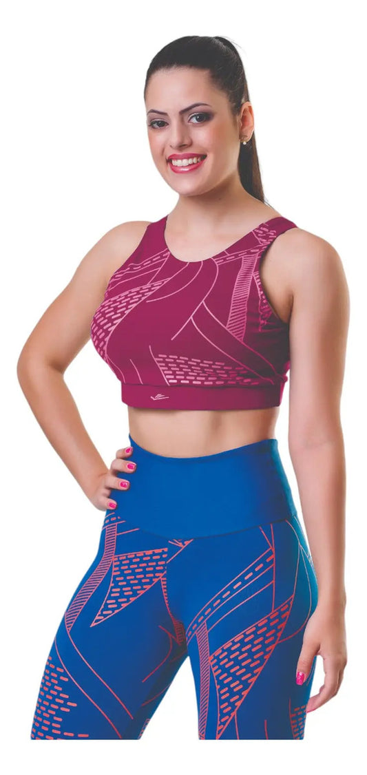 Top Deportivo Dama Fitness Gym Uv50+ Elite - Rosa L