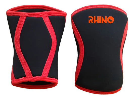 Rodillera Neopreno 7mm Gym Reforzadas Rhino - Negro L