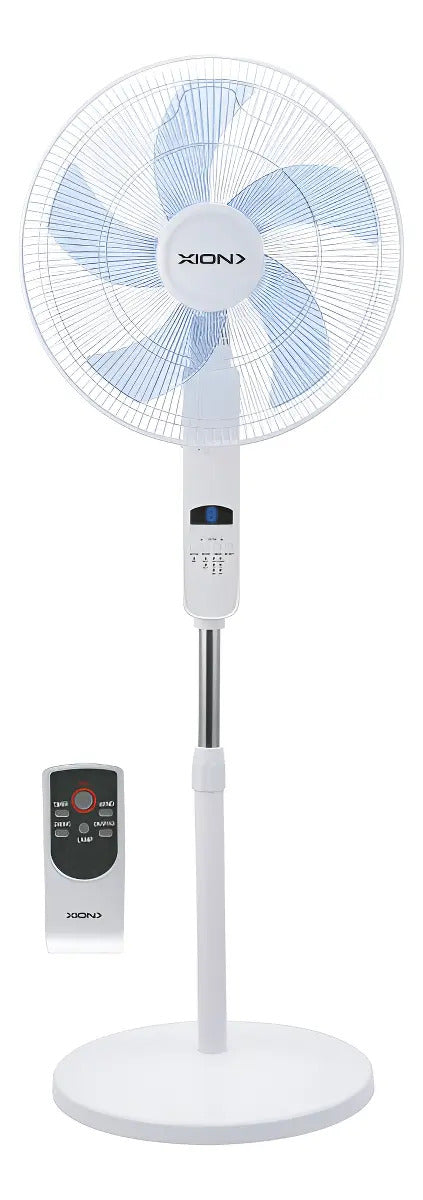Ventilador De Pie Control Slim Design 45cm Xion Xi-v180 Qofe 45 Cm Blanco Celeste Plástico 5
