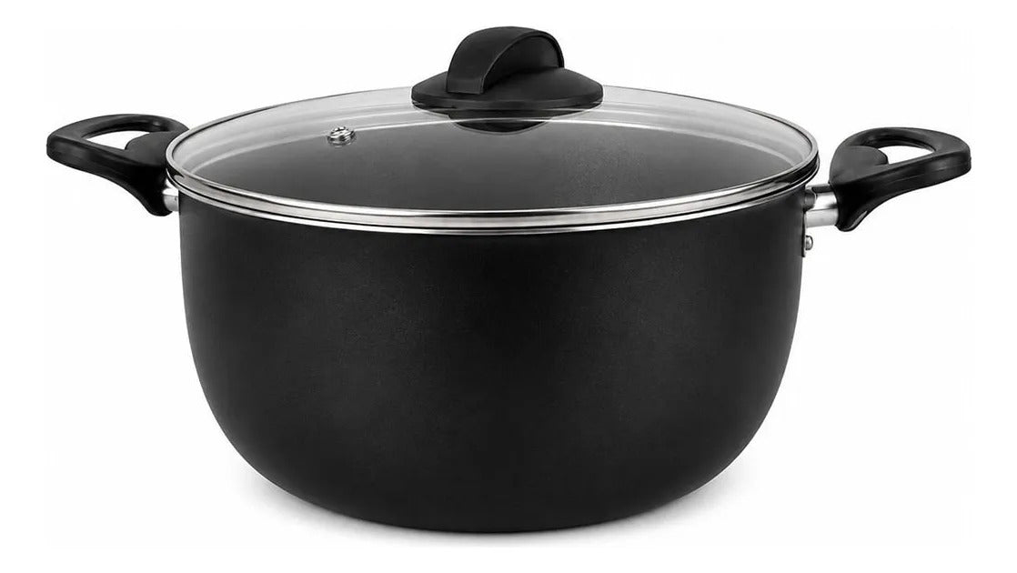 Cacerola Grafito Con Asas Y Tapa 24 Cm 4.5 L Cheff