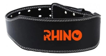 Cinturón Levantamiento Y Fuerza Profesional Rhino - Negro Talle Xl