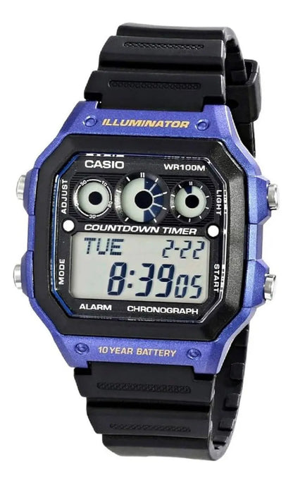 Reloj Casio Ae-1300wh-2a Sport Digital - Negro