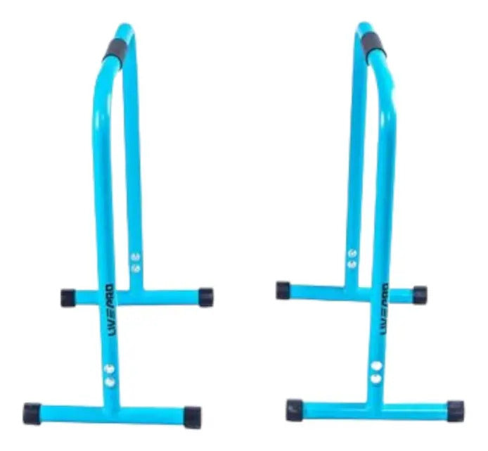 Barra Paralela Para Flexiones 150kg Gym Livepro - Celeste