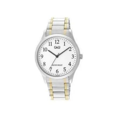 Reloj Q&q Metal Hombre 40mm C00a-005py - Plateado Blanco