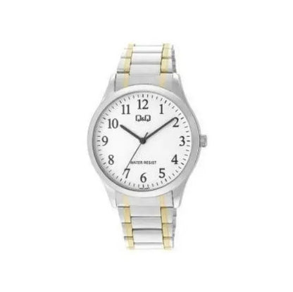 Reloj Q&q Metal Hombre 40mm C00a-005py - Plateado Blanco