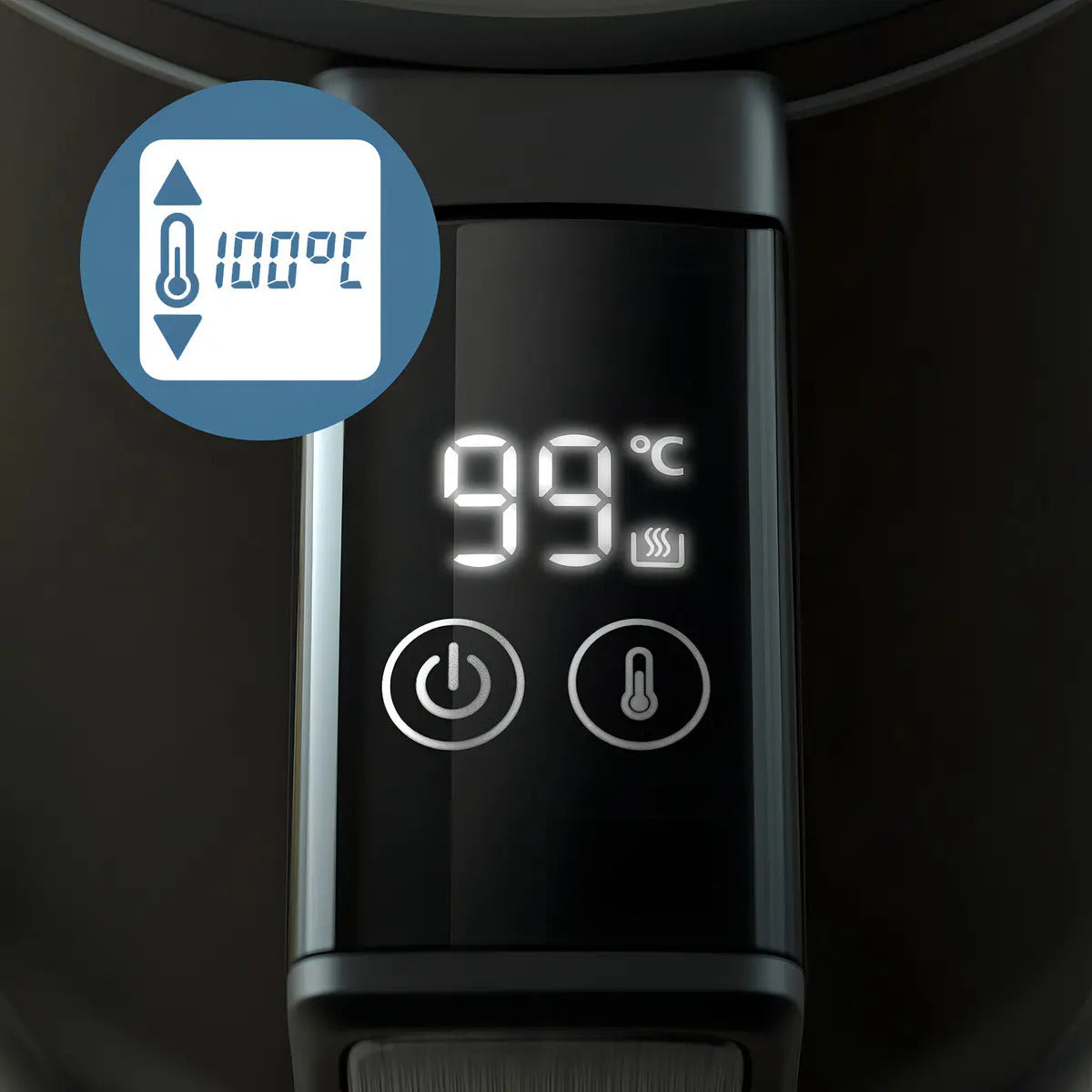 Jarra Eléctrica Digital 1,7 Lts 2.200w Hd9396/90 - Negro