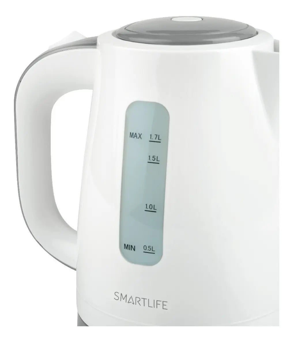 Jarra Eléctrica Smartlife 1,7 Lt 2.200 W Sl-ce1702 - Blanco/gris