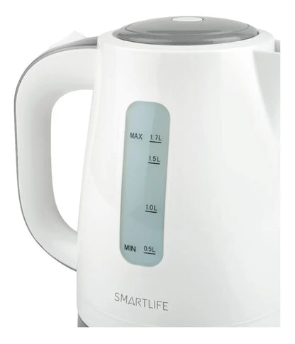 Jarra Eléctrica Smartlife 1,7 Lt 2.200 W Sl-ce1702 - Blanco/gris