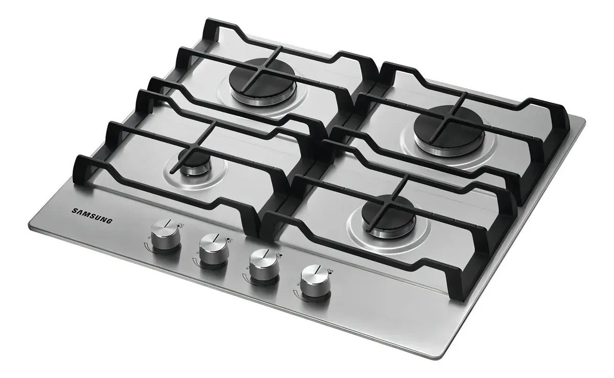Anafe A Gas Samsung 4 Hornallas Inox Sana64h3010as Plateado
