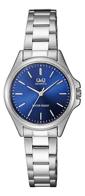 Reloj Q&q Metal Dama 30mm Qa07j202y - Plateado