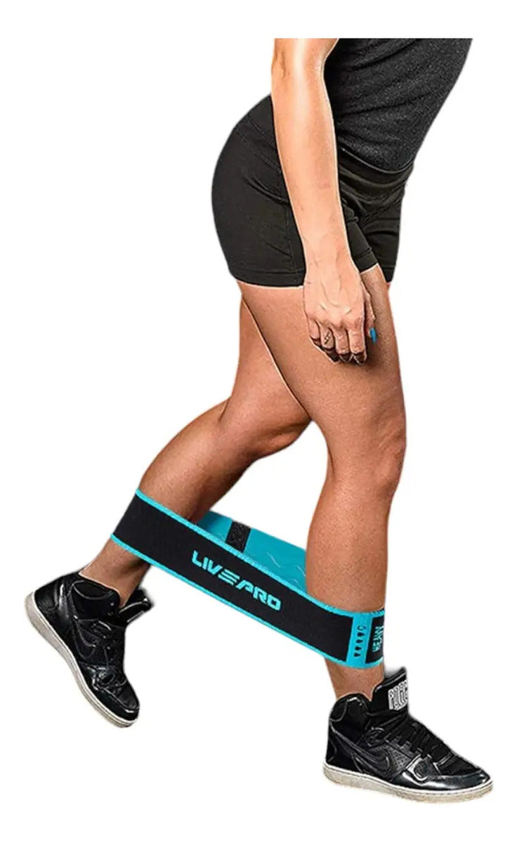 Miniband En Tela Loop Bands Gym L Livepro - Negro
