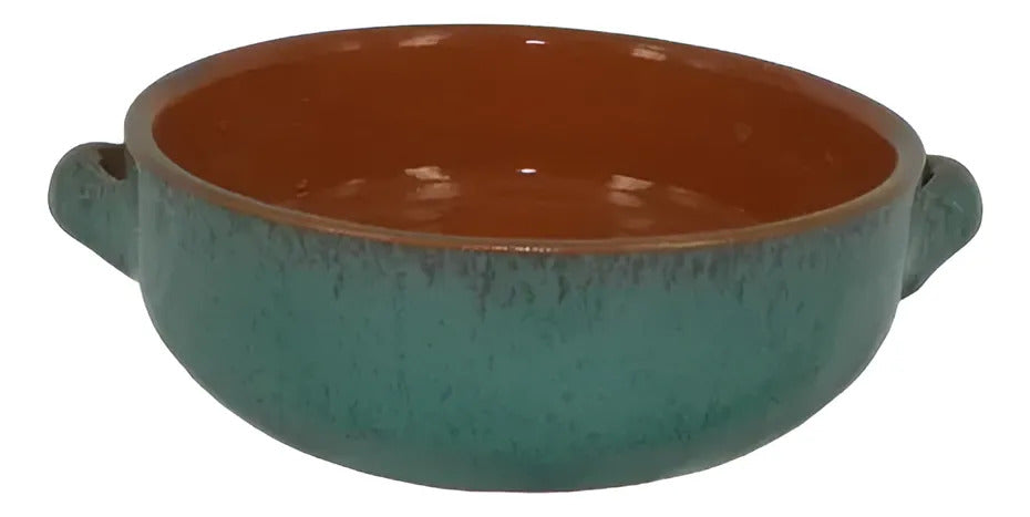 Vulcano Cazuela Bombada 25 Cms Asas - Verde Y Marrón