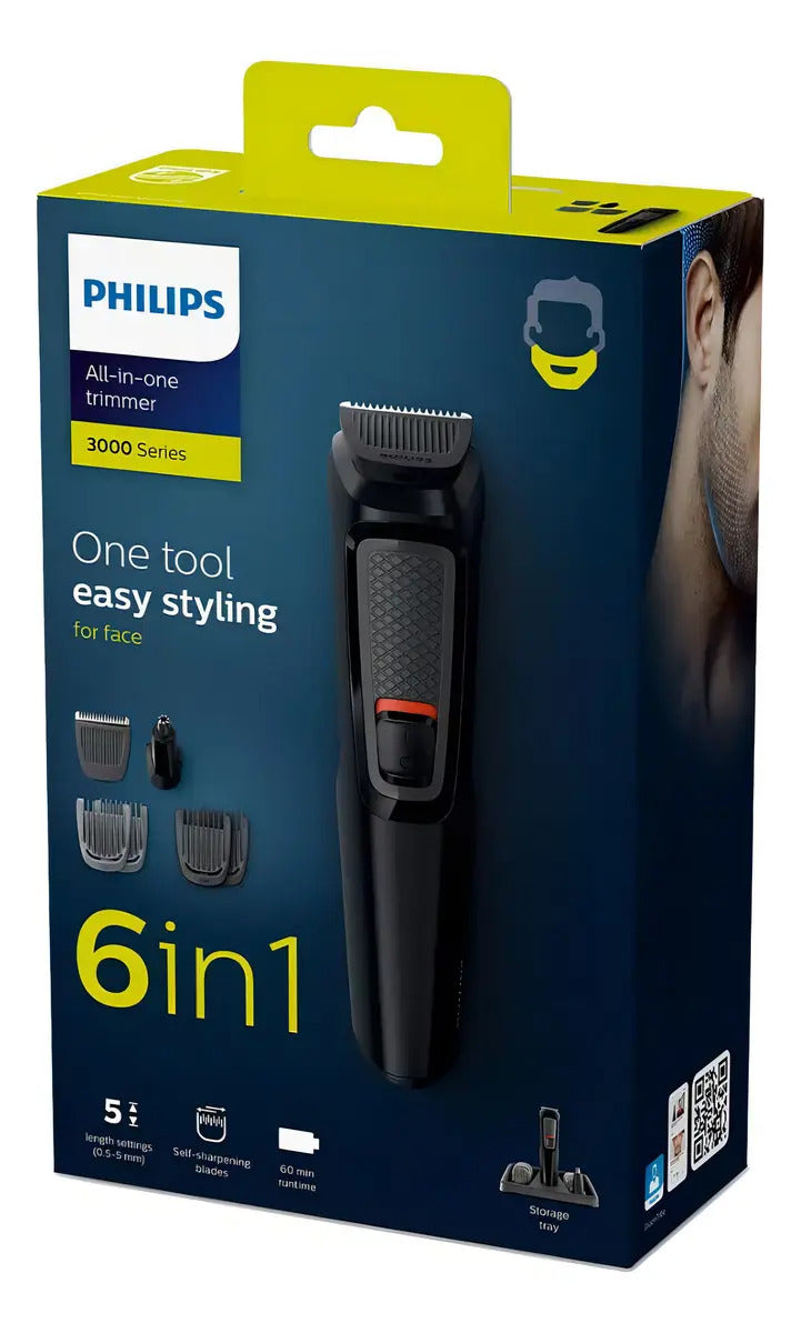 Afeitadora Y Cortadora De Pelo Philips Mg3711/15 - Negro