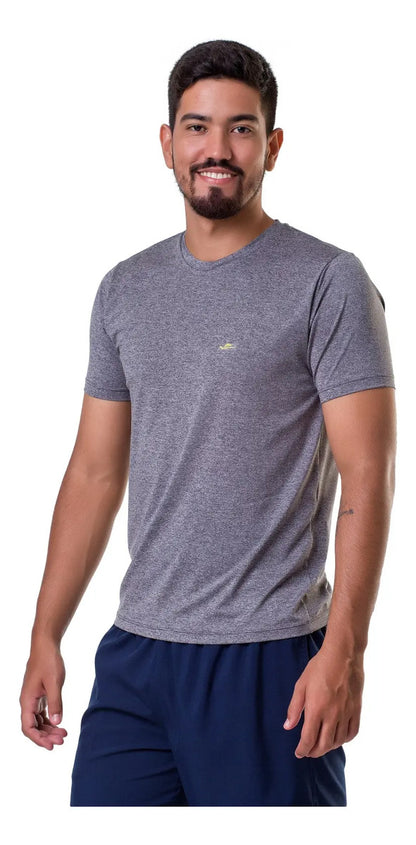 Remera Running Deportiva Uv50+ Calidad Premium Elite Gris 2xl