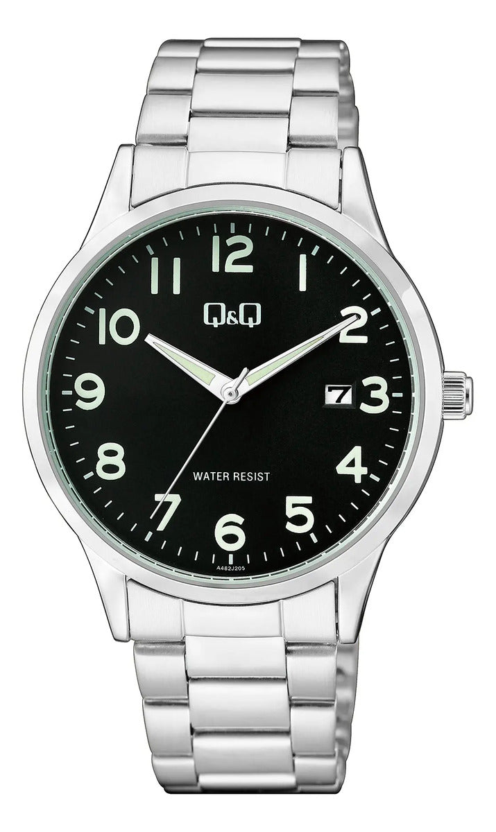 Reloj Q&q Metal Hombre 40mm A482j205y - Plateado