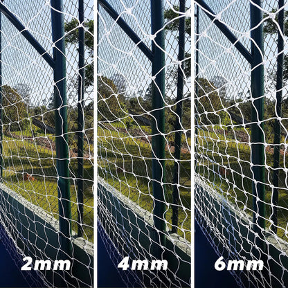 Par Redes Arco 4mm Fútbol 5 3,2x2,1m Seda Gismar - Blanco