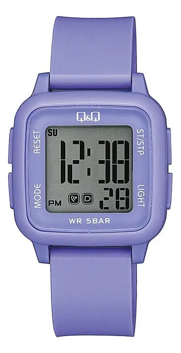 Reloj Q&q Digital 30mm - G02a-005v - Violeta Gris
