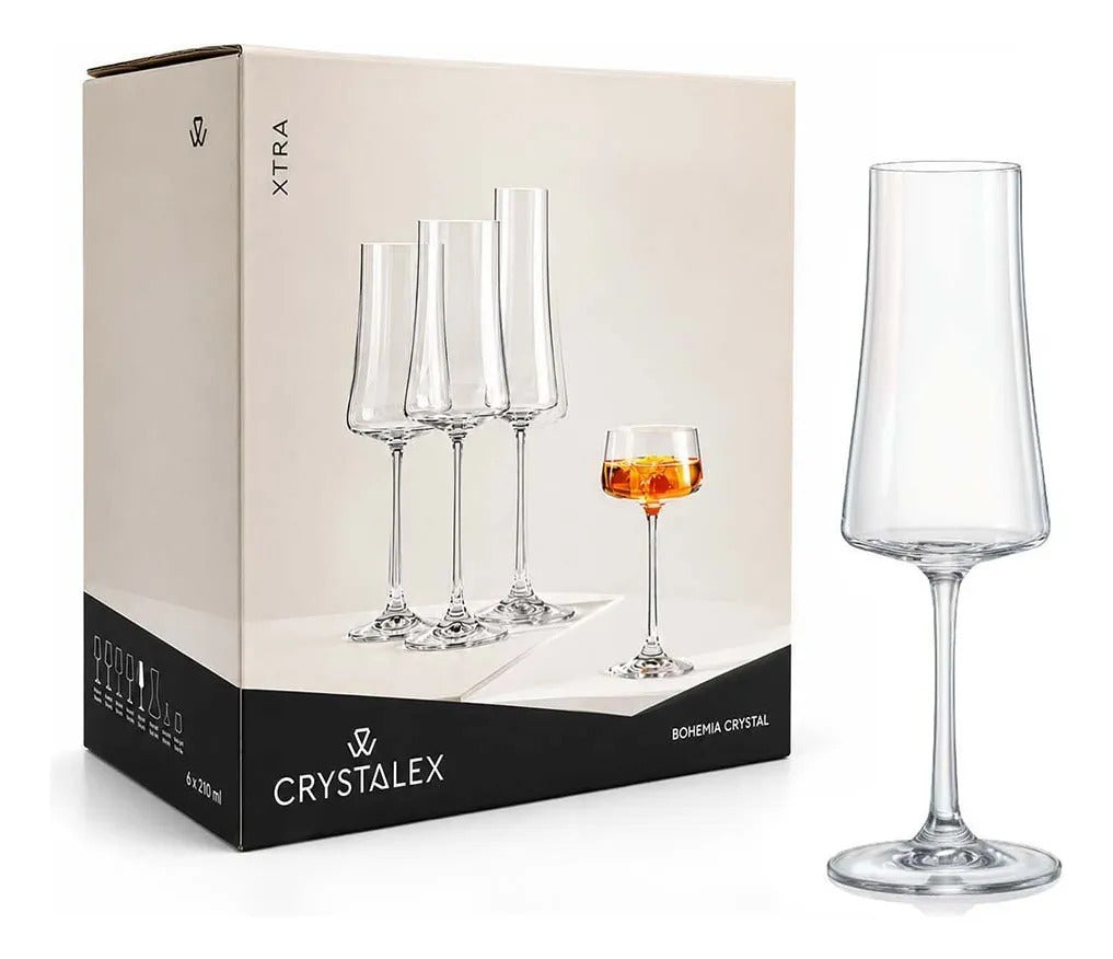 Set Copas Xtra Flauta 210 Ml X6 Bohemia
