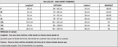 Short Pollera Deportivo Poliamida Dama Elite - Azul L