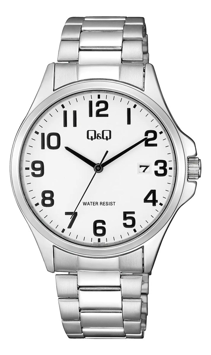 Reloj Q&q Metal Hombre 40mm A480j204y - Plateado