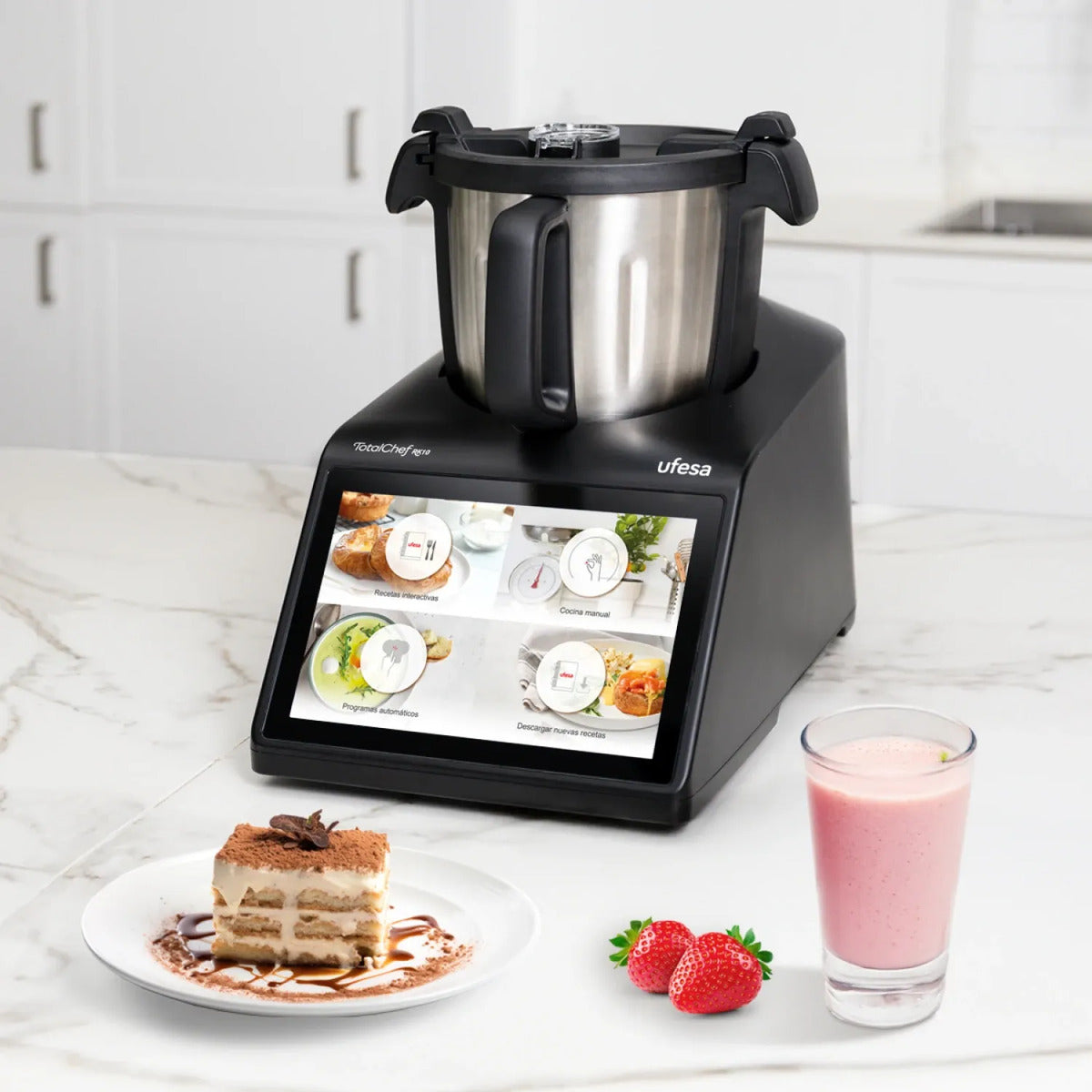 Robot De Cocina Multifunción Ufesa Total Chef Rk10 Negro