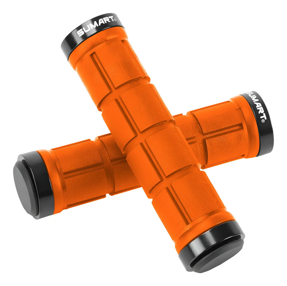 Puño Grip Mango Bicicleta 132mm Dual Lock Sumart - Naranja