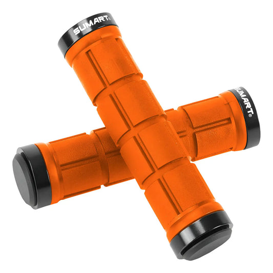Puño Grip Mango Bicicleta 132mm Dual Lock Sumart - Naranja
