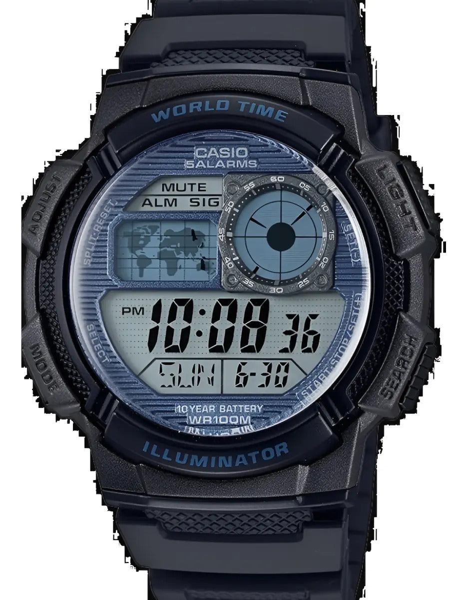 Reloj Casio Digital - Ae-1000w-2a2vcf - Negro Gris