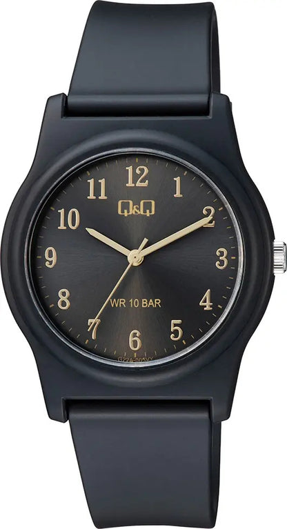 Reloj Q&q Silicona Hombre 38mm G22a-005vy - Negro